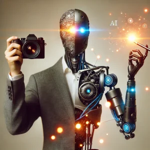 Dall-e human robot mixture