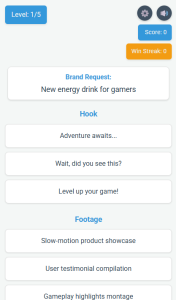 Reel Builder Game Screenshot