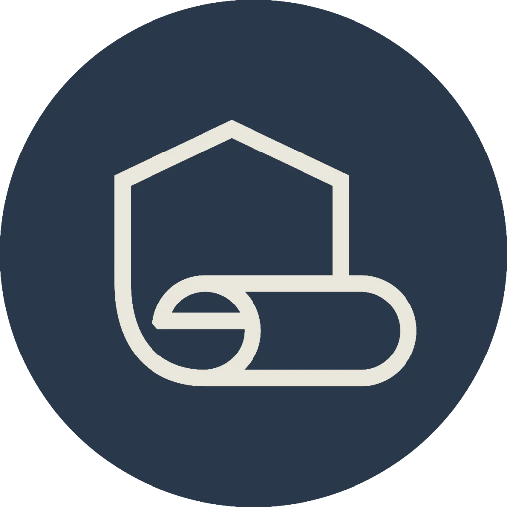 Lahome Icon Circle Navy Creamoutline