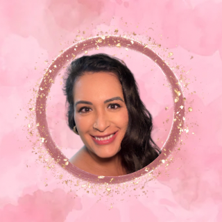 Pink White Neutral Modern Portrait Instagram Profile Picture
